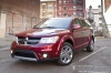 Picture of a 2019 Dodge Journey in Redline 2 Coat Pearl from a front left perspective