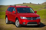 Picture of a 2019 Dodge Journey Crossroad AWD in Redline 2 Coat Pearl from a front right perspective