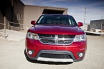 Picture of a 2019 Dodge Journey in Redline 2 Coat Pearl from a frontal perspective