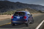 Picture of a 2016 Fiat 500X in Blu Venezia from a rear right perspective