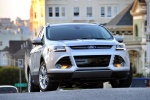 Picture of a 2014 Ford Escape Titanium 4WD in Ingot Silver Metallic from a frontal perspective