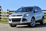 Picture of a 2014 Ford Escape Titanium 4WD in Ingot Silver Metallic from a front left perspective