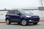 Picture of a 2014 Ford Escape SE in Deep Impact Blue from a front right three-quarter perspective