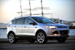Picture of a 2015 Ford Escape Titanium 4WD in Ingot Silver Metallic from a front right three-quarter perspective
