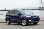 Picture of a 2015 Ford Escape SE in Deep Impact Blue from a front right three-quarter perspective