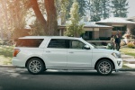 Picture of a 2019 Ford Expedition Max Platinum in Oxford White from a right side perspective