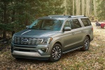 Picture of a 2019 Ford Expedition Max Limited in Stone Gray Metallic from a front left three-quarter perspective