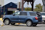 Picture of a 2019 Ford Expedition Limited in Blue Metallic from a rear left three-quarter perspective