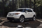 Picture of a 2014 Ford Explorer Limited 4WD in White from a front left three-quarter perspective