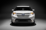 Picture of a 2014 Ford Explorer Limited 4WD in White from a frontal perspective