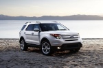 Picture of a 2014 Ford Explorer Limited 4WD in White from a front right perspective