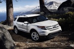 Picture of a 2014 Ford Explorer Limited 4WD in White from a front right three-quarter perspective