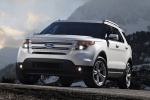 Picture of a 2014 Ford Explorer Limited 4WD in White from a front left perspective