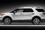 Picture of a 2015 Ford Explorer Limited 4WD in White from a left side perspective