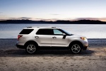 Picture of a 2015 Ford Explorer Limited 4WD in White from a right side perspective