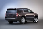 Picture of a 2018 GMC Yukon Denali from a rear right three-quarter perspective