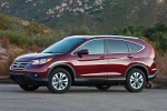 Picture of a 2014 Honda CR-V EX-L AWD in Basque Red Pearl II from a front left three-quarter perspective