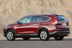 Picture of a 2014 Honda CR-V EX-L AWD in Basque Red Pearl II from a rear left three-quarter perspective