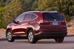 Picture of a 2014 Honda CR-V EX-L AWD in Basque Red Pearl II from a rear left perspective