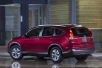 Picture of a 2014 Honda CR-V EX-L AWD in Basque Red Pearl II from a rear left three-quarter perspective