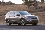 Picture of a 2015 Honda CR-V Touring in Modern Steel Metallic from a front right three-quarter perspective