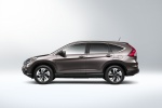 Picture of a 2015 Honda CR-V Touring in Modern Steel Metallic from a side perspective