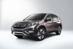 Picture of a 2016 Honda CR-V Touring in Modern Steel Metallic from a front left three-quarter perspective