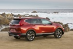 Picture of a 2017 Honda CR-V Touring AWD in Molten Lava Pearl from a rear right three-quarter perspective