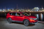 Picture of a 2017 Honda CR-V Touring AWD in Molten Lava Pearl from a front right perspective
