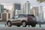 Picture of a 2016 Honda HR-V AWD in Modern Steel Metallic from a rear left three-quarter perspective