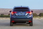 Picture of a 2016 Honda HR-V in Deep Ocean Pearl from a rear perspective