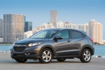 Picture of a 2017 Honda HR-V AWD in Modern Steel Metallic from a front left three-quarter perspective