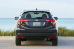 Picture of a 2017 Honda HR-V in Mulberry Metallic from a rear perspective