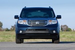 Picture of a 2014 Honda Pilot Touring in Obsidian Blue Pearl from a frontal perspective