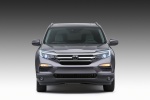 Picture of a 2016 Honda Pilot in Modern Steel Metallic from a frontal perspective