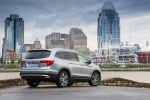 Picture of a 2016 Honda Pilot AWD in Lunar Silver Metallic from a rear right perspective