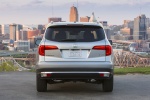 Picture of a 2016 Honda Pilot AWD in Lunar Silver Metallic from a rear perspective