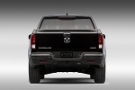 Picture of a 2017 Honda Ridgeline Black Edition AWD in Crystal Black Pearl from a rear perspective