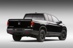 Picture of a 2017 Honda Ridgeline Black Edition AWD in Crystal Black Pearl from a rear right perspective