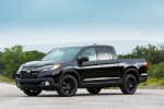 Picture of a 2017 Honda Ridgeline Black Edition AWD in Crystal Black Pearl from a front left three-quarter perspective