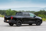Picture of a 2017 Honda Ridgeline Black Edition AWD in Crystal Black Pearl from a rear right three-quarter perspective