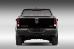Picture of a 2018 Honda Ridgeline Black Edition AWD in Crystal Black Pearl from a rear perspective