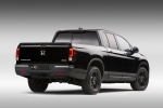 Picture of a 2018 Honda Ridgeline Black Edition AWD in Crystal Black Pearl from a rear right perspective