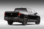 Picture of a 2019 Honda Ridgeline Black Edition AWD in Crystal Black Pearl from a rear right perspective