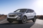 Picture of a 2014 Hyundai Santa Fe Sport in Moonstone Silver from a front left perspective