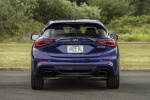 Picture of a 2018 Infiniti QX30S in Ink Blue from a rear perspective