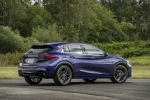 Picture of a 2018 Infiniti QX30S in Ink Blue from a rear right three-quarter perspective