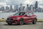 Picture of a 2018 Infiniti QX30S in Magnetic Red from a front left perspective