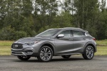 Picture of a 2018 Infiniti QX30 AWD in Graphite Shadow from a front left three-quarter perspective