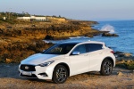 Picture of a 2018 Infiniti QX30 in Majestic White from a front left three-quarter perspective